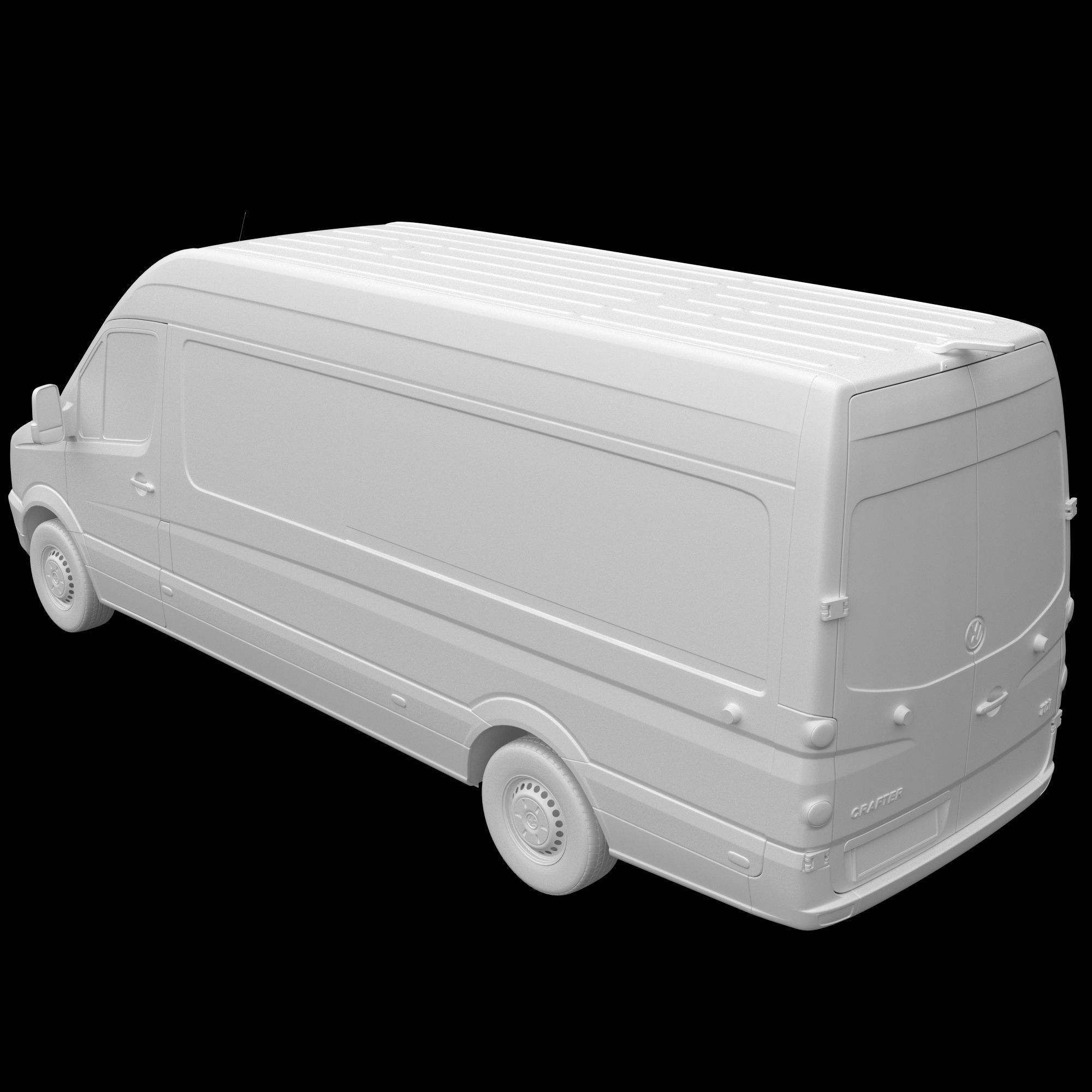 VW Crafter 2011 Panel Van L3H2 3D model_13