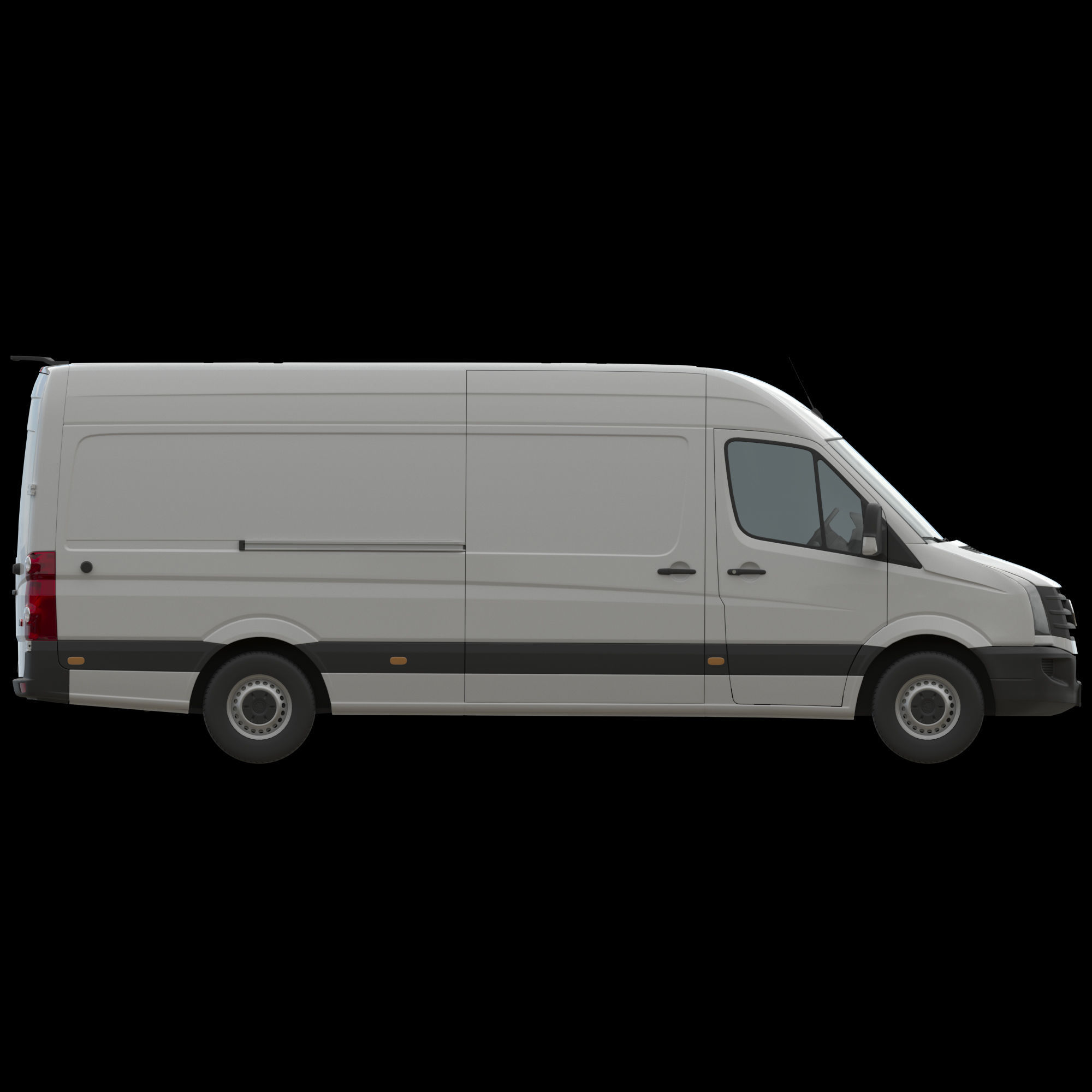 VW Crafter 2011 Panel Van L3H2 3D model_9