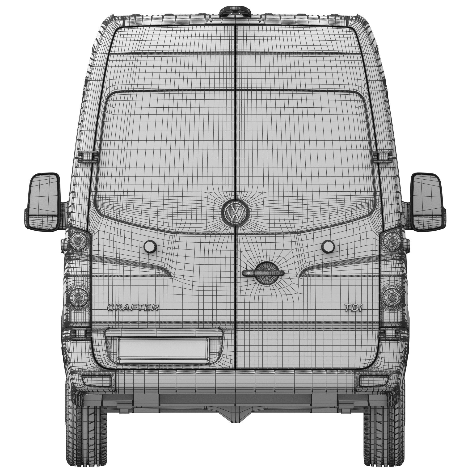VW Crafter 2011 Panel Van L3H2 3D model_17