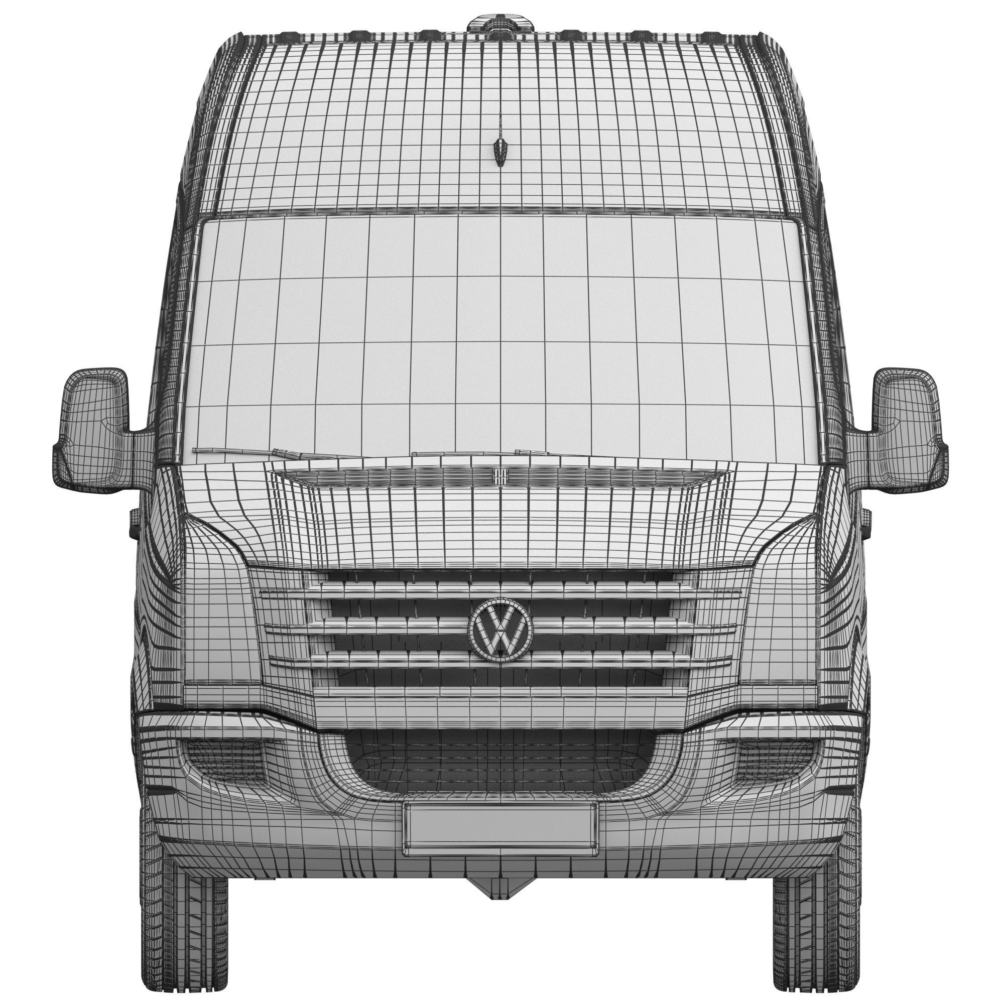 VW Crafter 2011 Panel Van L3H2 3D model_16