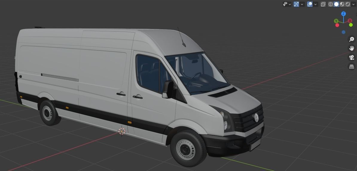 VW Crafter 2011 Panel Van L3H2 3D model_22