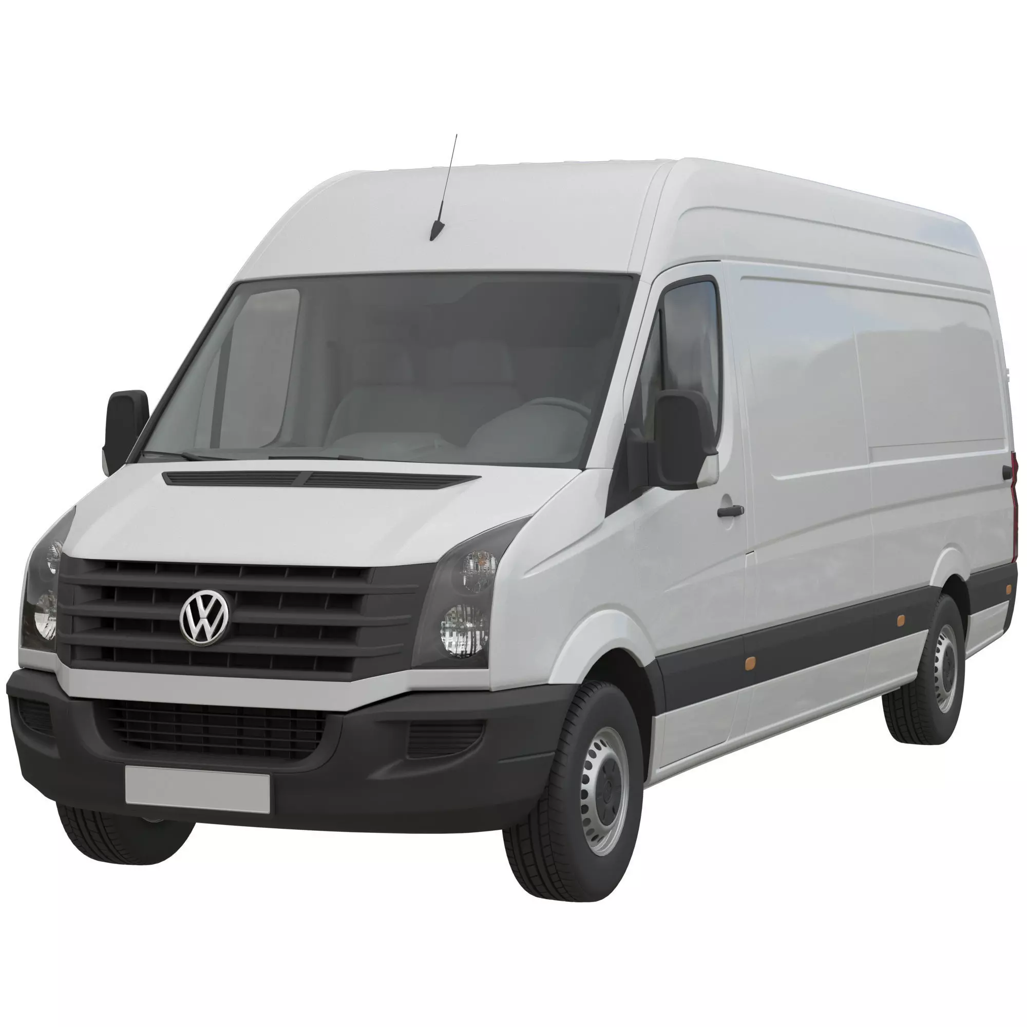VW Crafter 2011 Panel Van L3H2 3D model_0