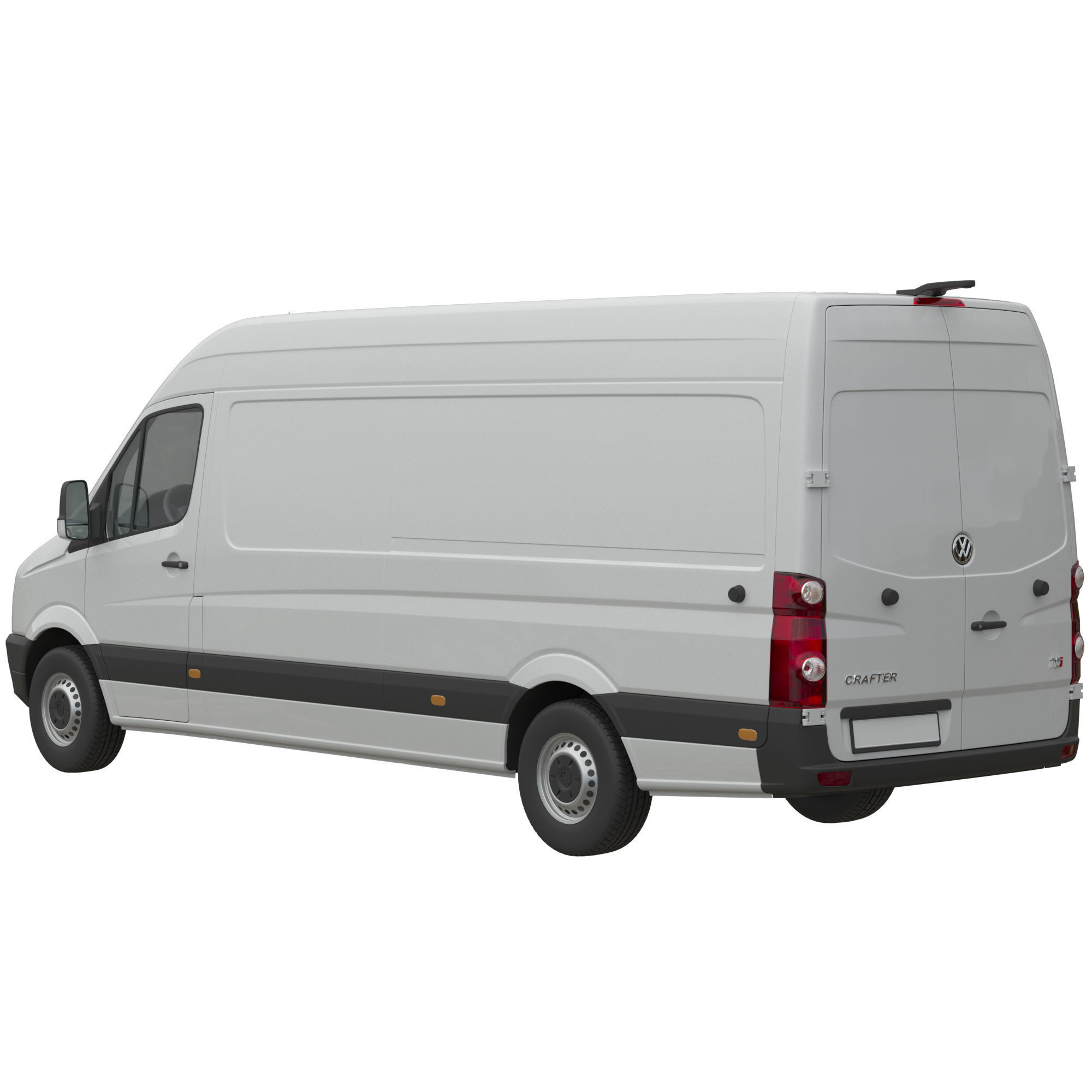 VW Crafter 2011 Panel Van L3H2 3D model_2