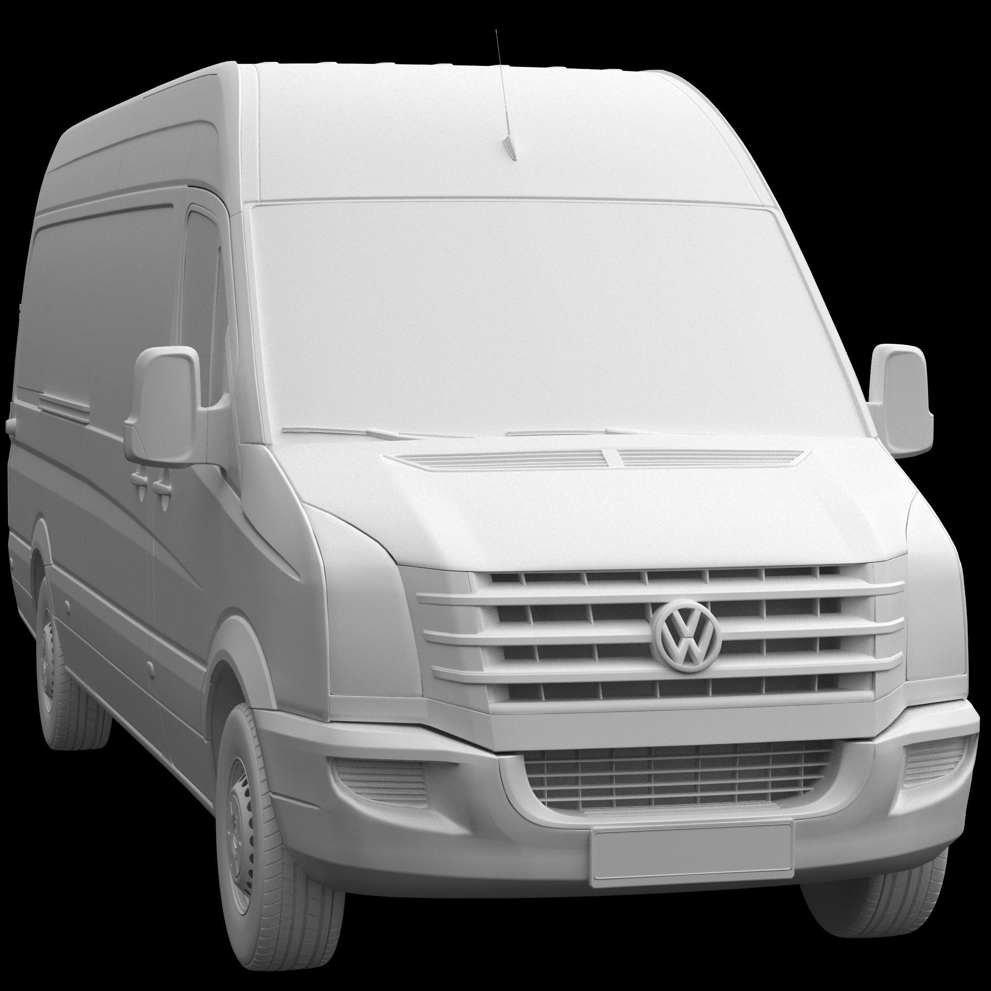VW Crafter 2011 Panel Van L3H2 3D model_12