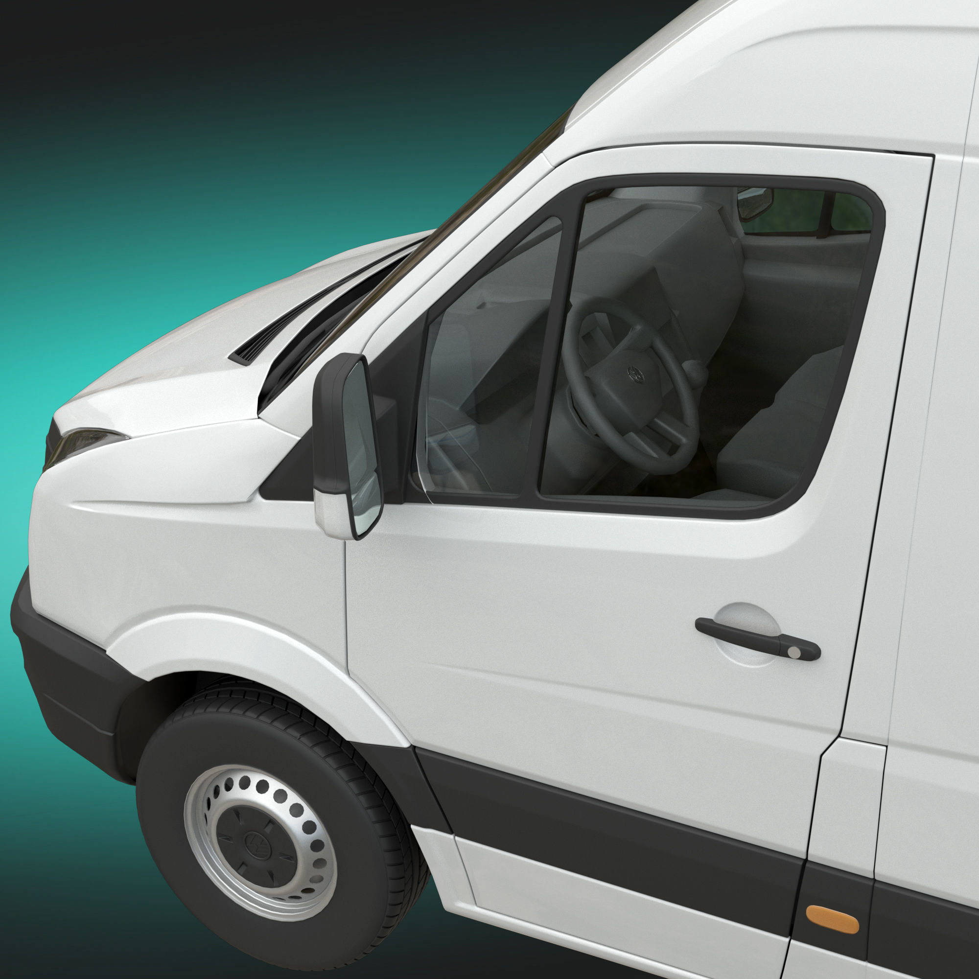 VW Crafter 2011 Panel Van L3H2 3D model_6