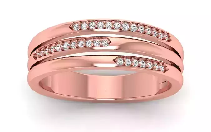  Wedding Solitaire Women Band Ring 3D print model