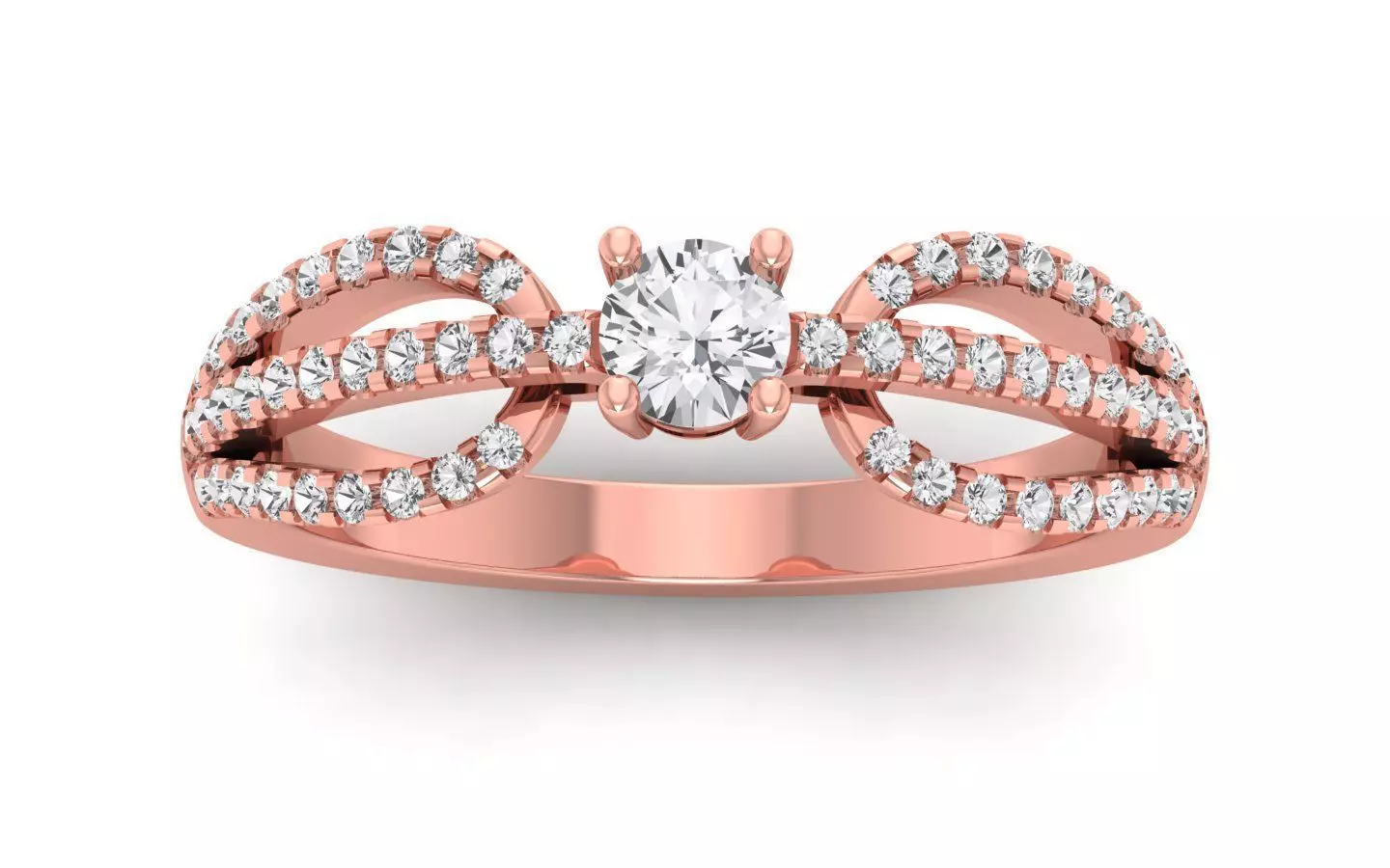  Engagement  Solitaire  Ring 3D print model_0