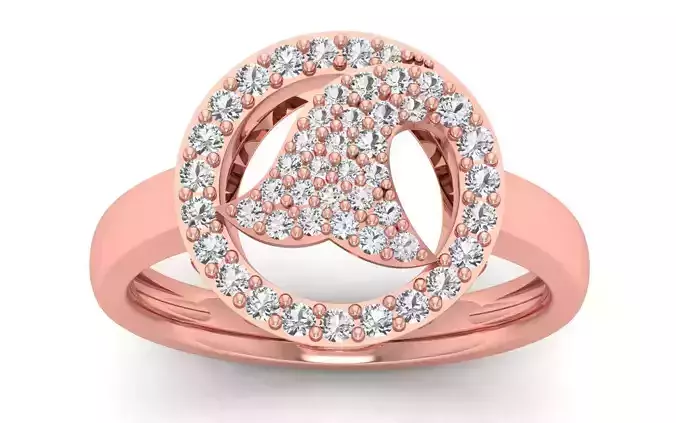  Engagement Wedding Solitaire  Ring 3D print model