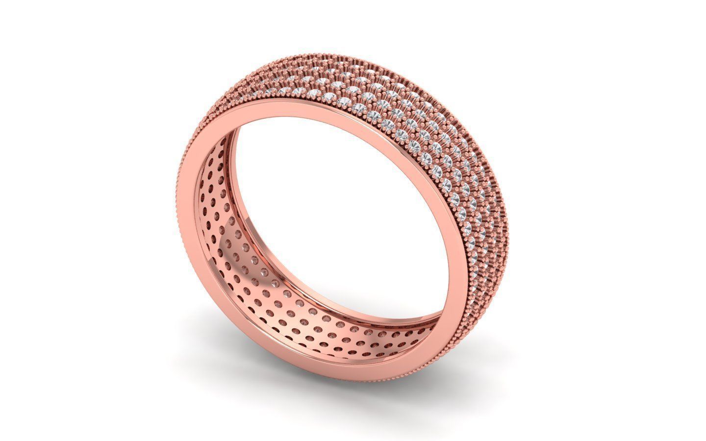  Wedding Solitaire Women Band Ring 3D print model_1