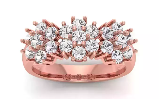  Wedding Solitaire  Ring 3D print model