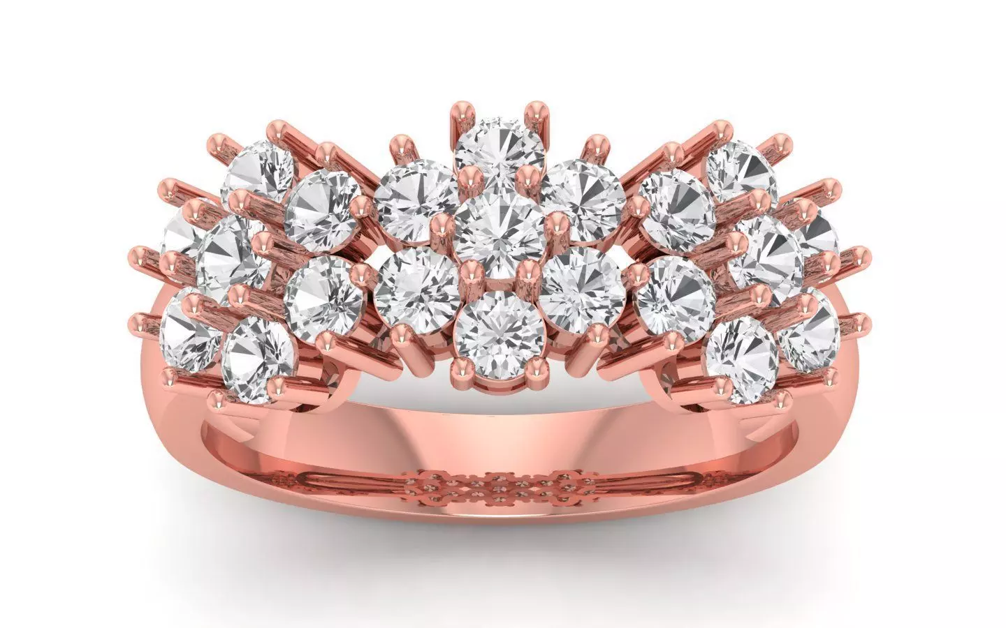  Wedding Solitaire  Ring 3D print model_0