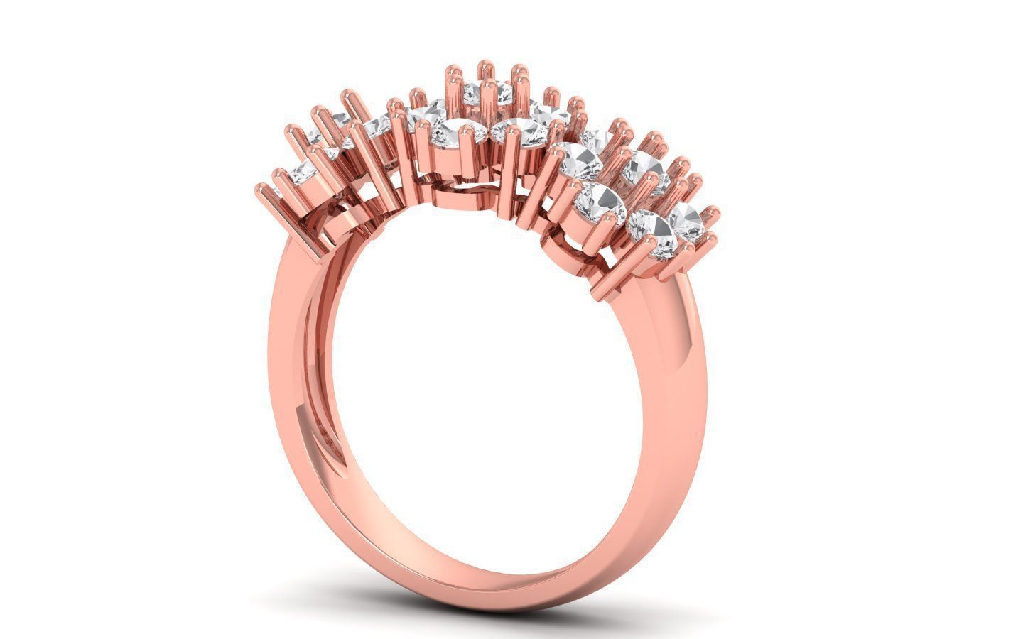  Wedding Solitaire  Ring 3D print model_1