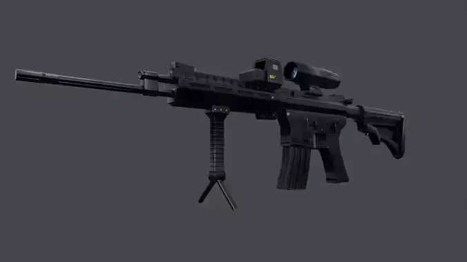 Masaf Iranian Assault Rifle Low-poly 3D model