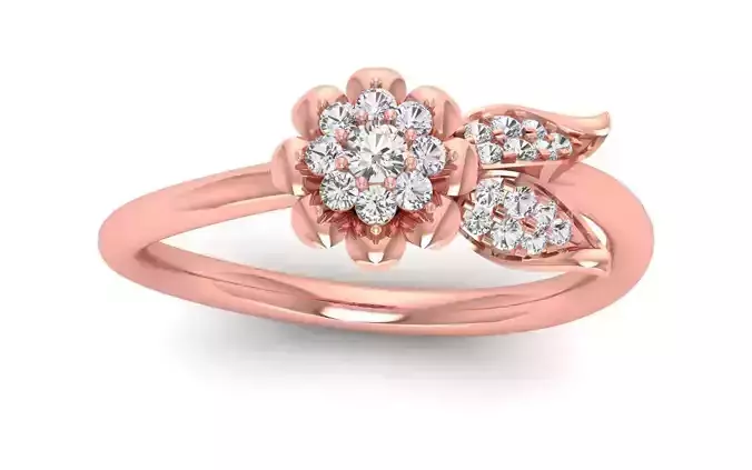  Engagement Wedding Solitaire  Ring 3D print model