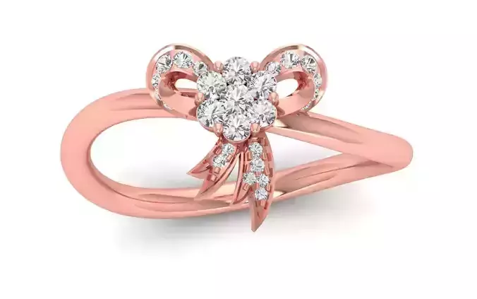  Engagement Wedding Solitaire  Ring 3D print model