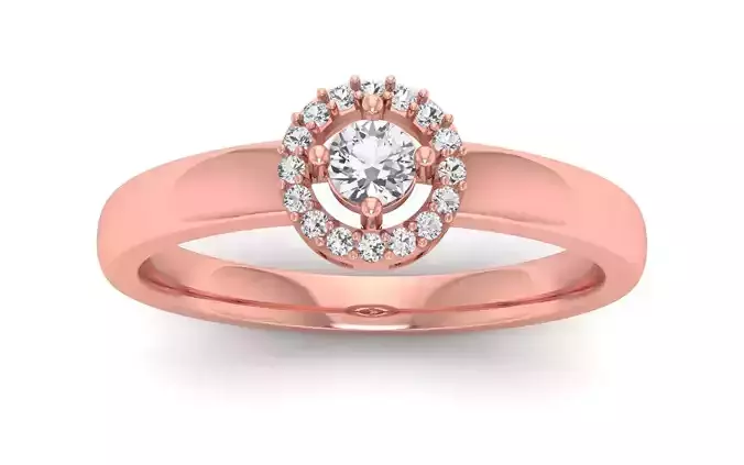  Engagement Wedding Solitaire  Ring 3D print model