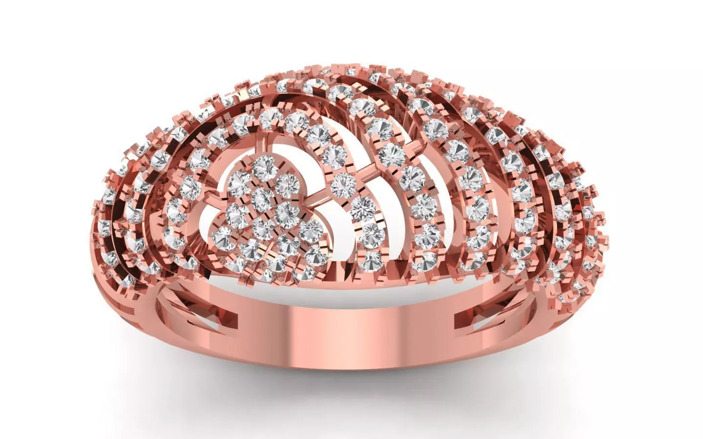  Wedding Solitaire Women Band Ring 3D print model_0