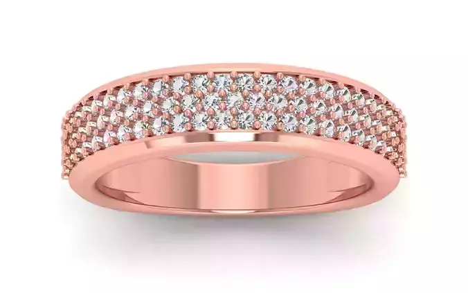  Wedding Solitaire Women Band Ring 3D print model
