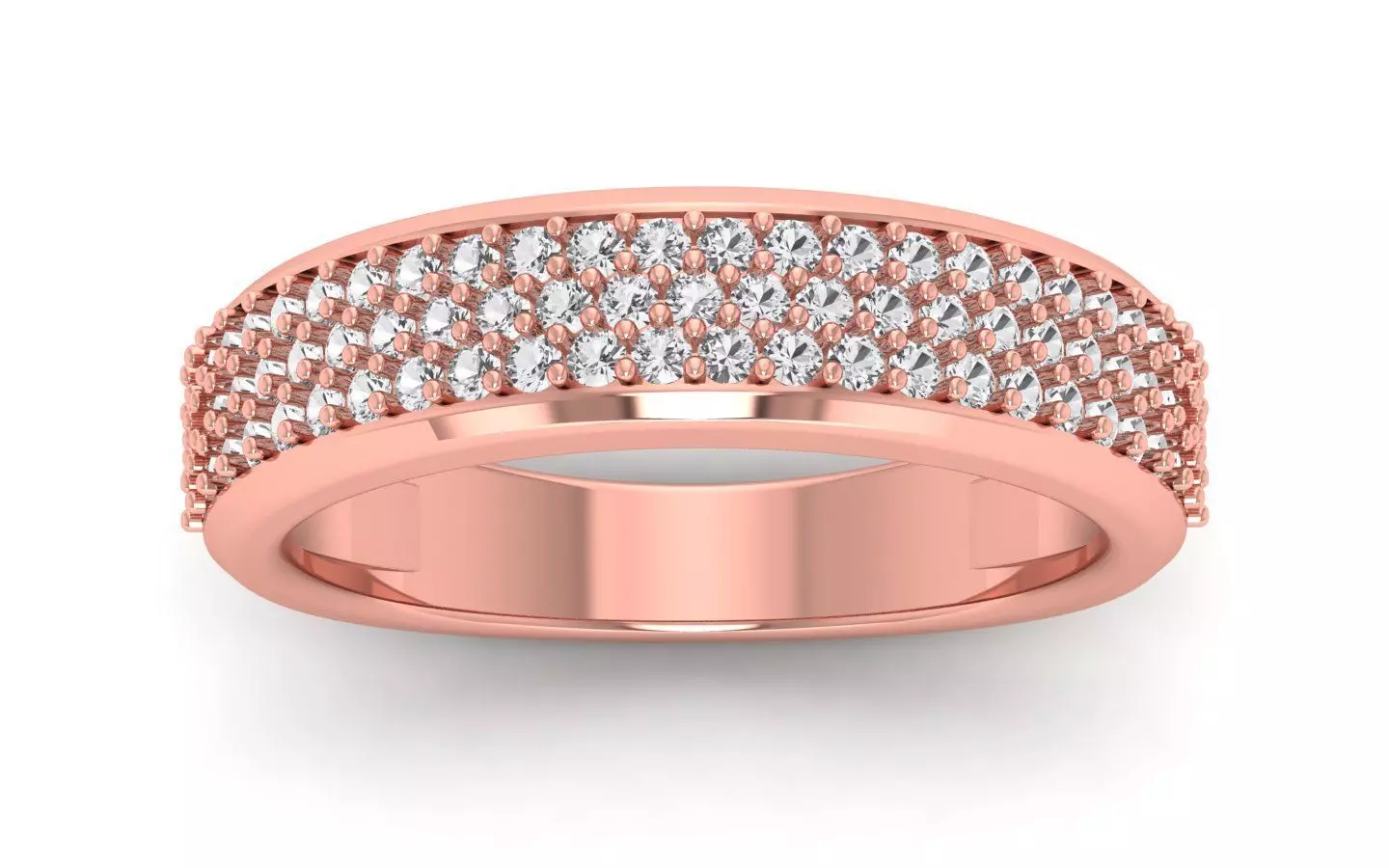  Wedding Solitaire Women Band Ring 3D print model_0