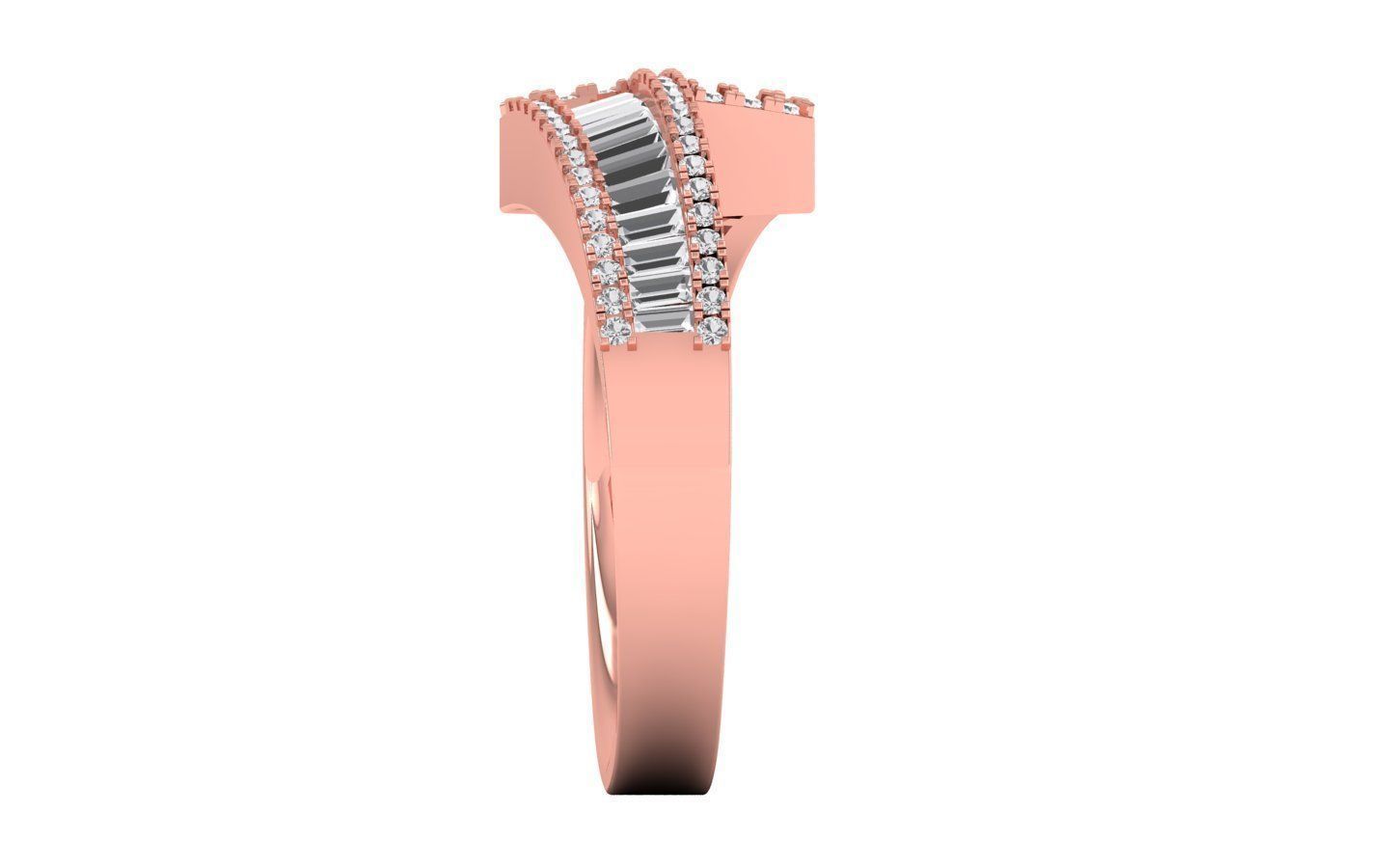  Wedding Solitaire  Ring 3D print model_1