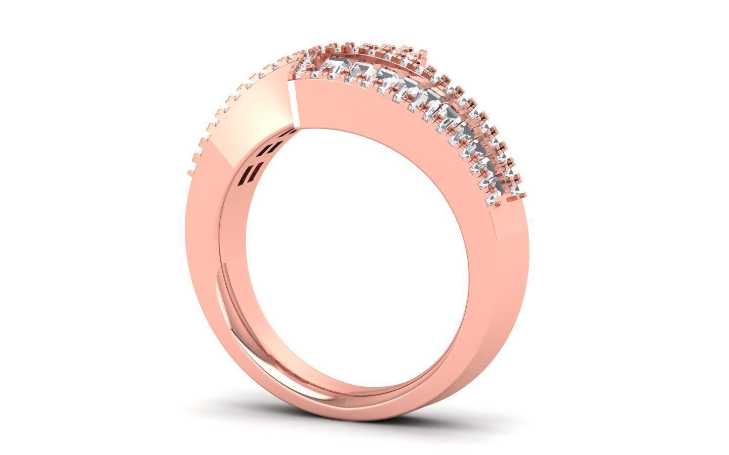 Wedding Solitaire  Ring 3D print model_2