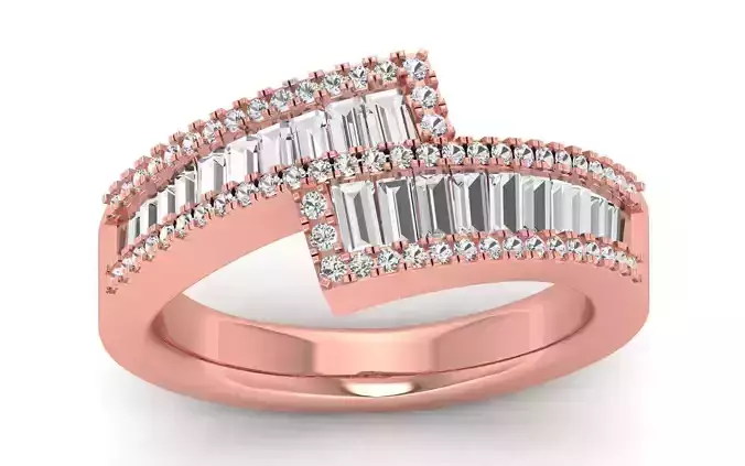  Wedding Solitaire  Ring 3D print model