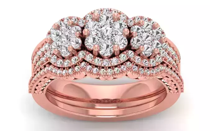  Wedding Solitaire  Ring 3D print model