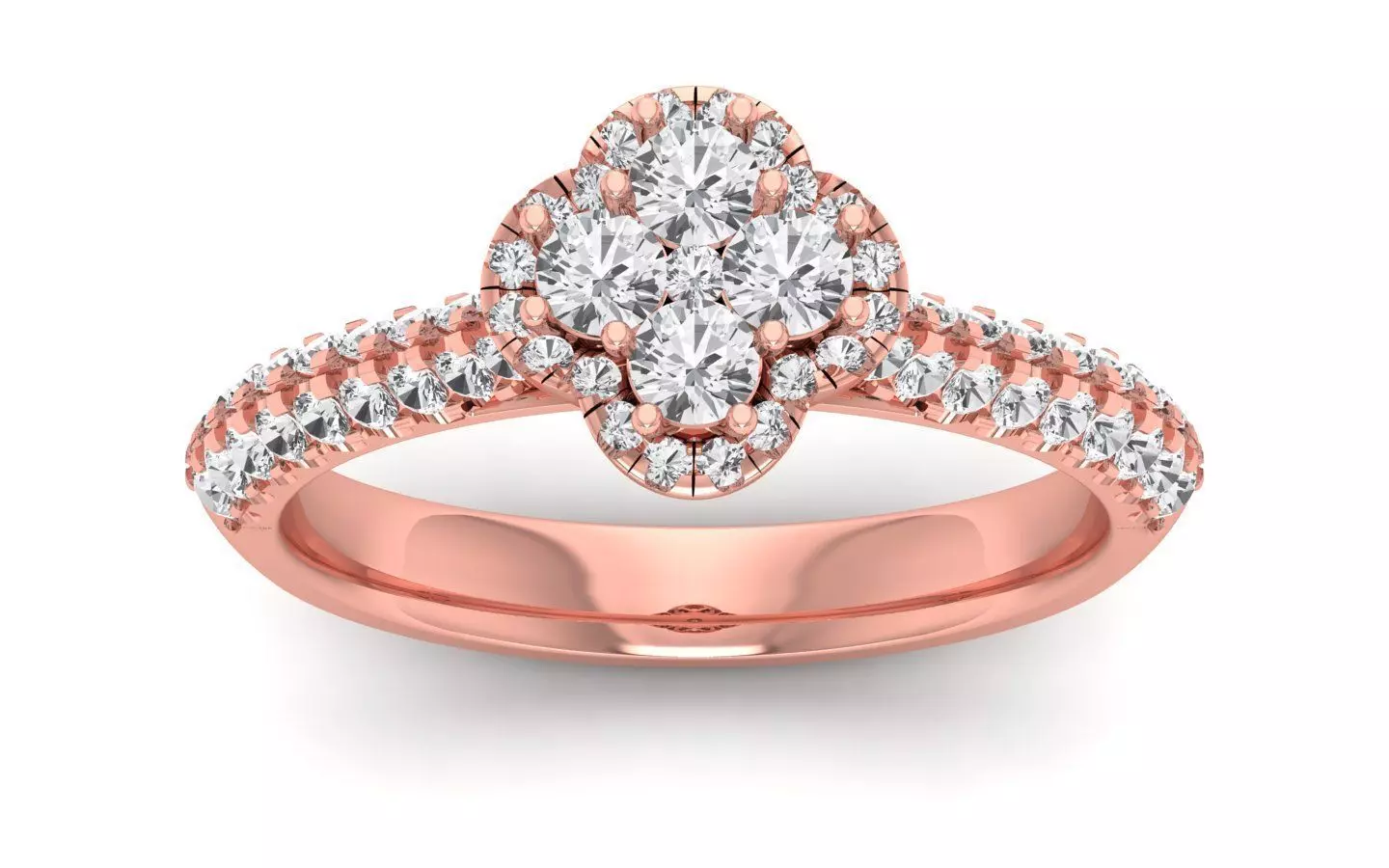  Engagement Solitaire  Ring 3D print model_0