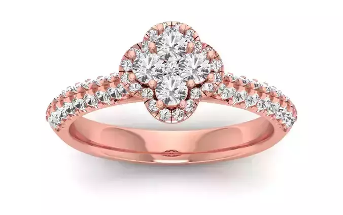  Engagement Solitaire  Ring 3D print model