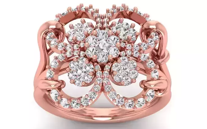  Engagement Wedding Solitaire Bridal Ring 3D print model