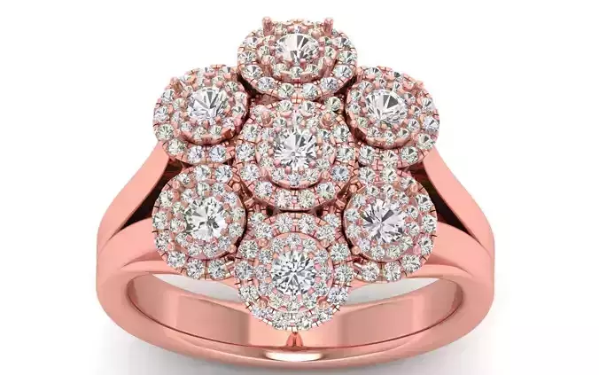  Engagement Wedding Solitaire Bridal Ring 3D print model