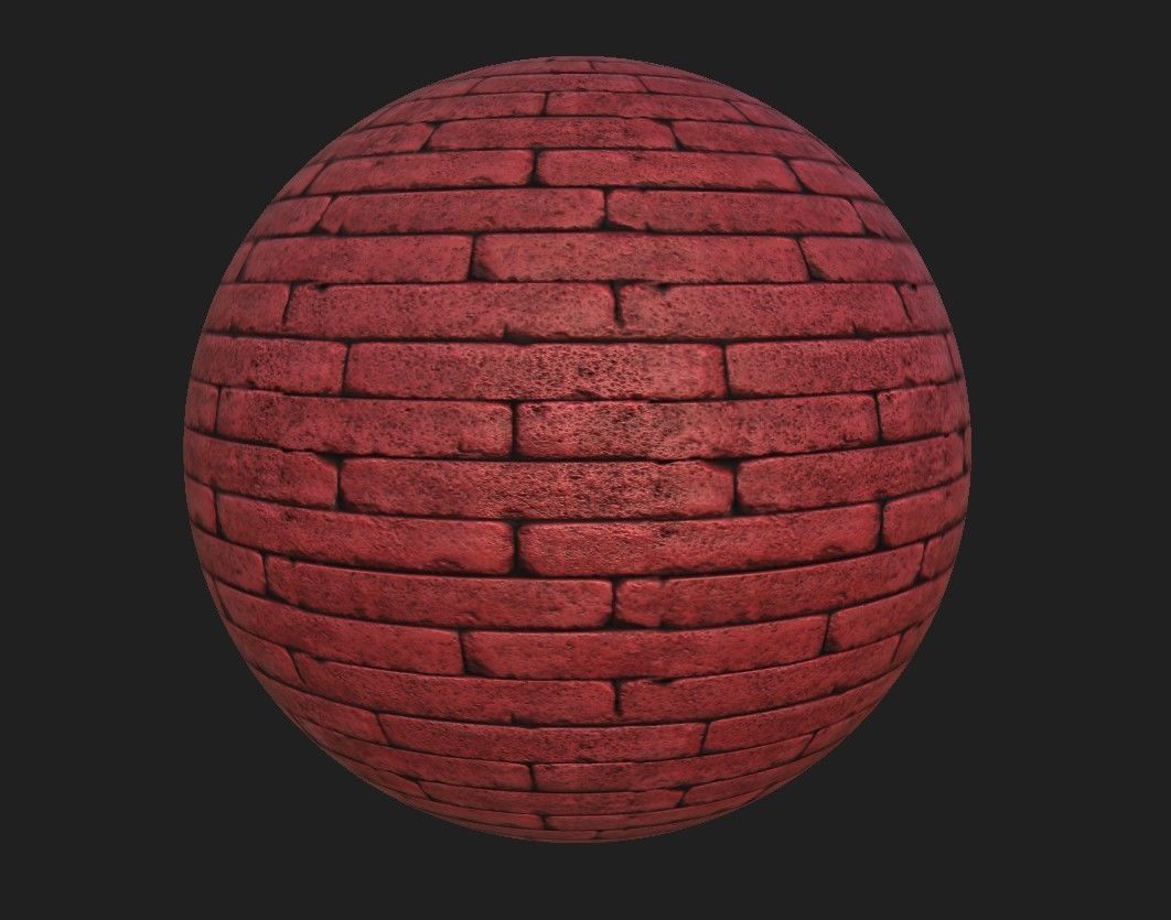 Brick Materials Vol 3   Low-poly 3D model_8