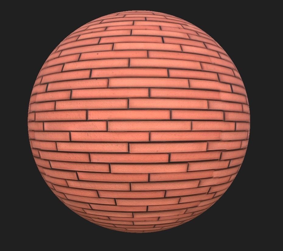 Brick Materials Vol 3   Low-poly 3D model_7
