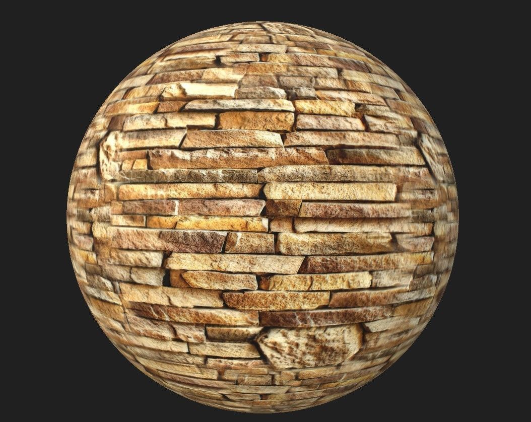 Brick Materials Vol 3   Low-poly 3D model_4