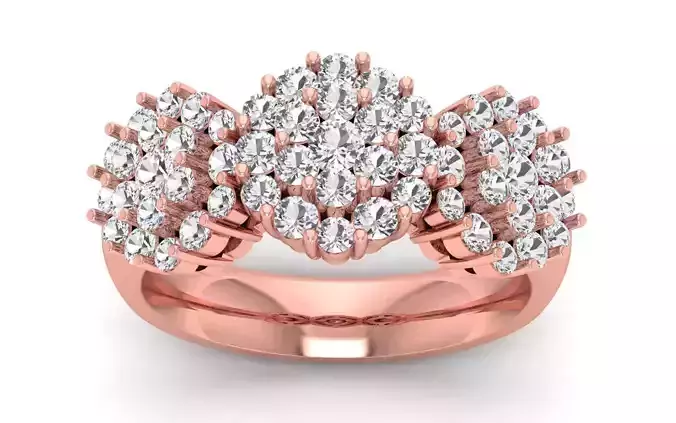 Wedding Solitaire  Ring 3D print model