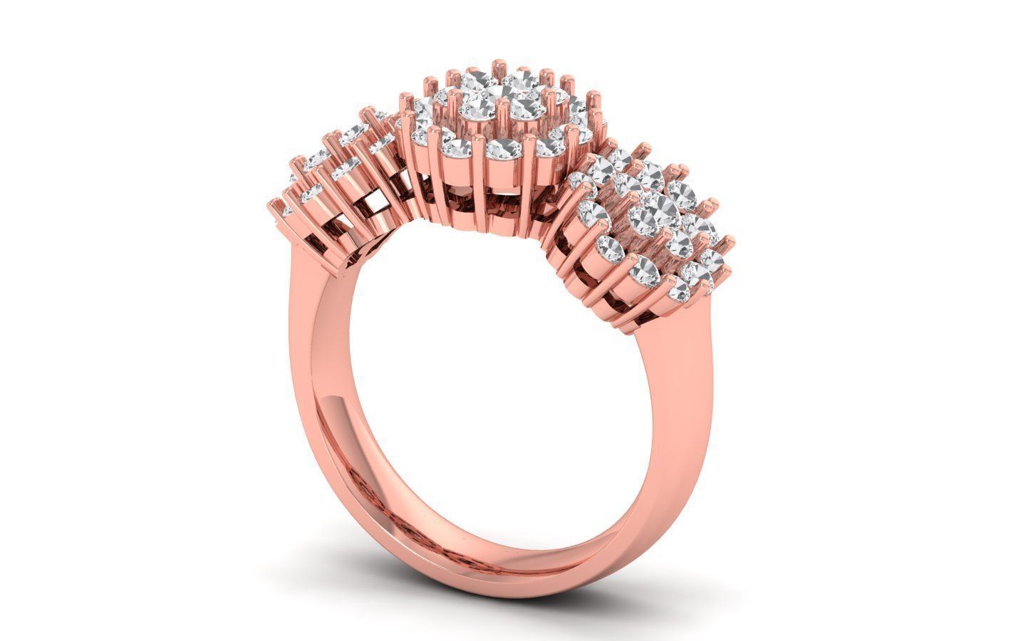  Wedding Solitaire  Ring 3D print model_2