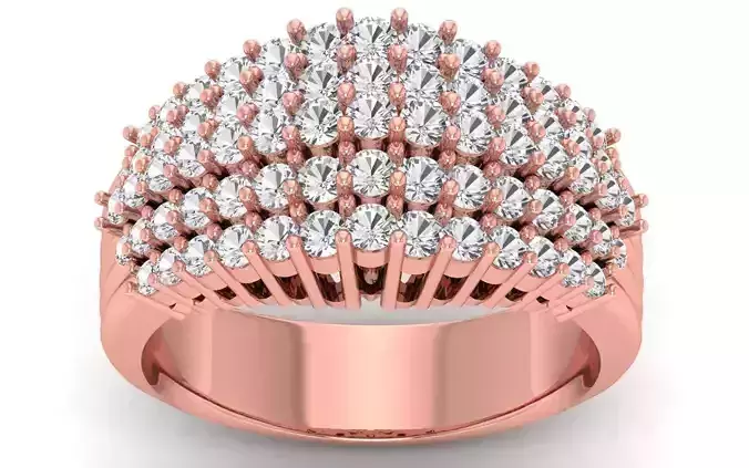  Wedding Solitaire Women Band Ring 3D print model