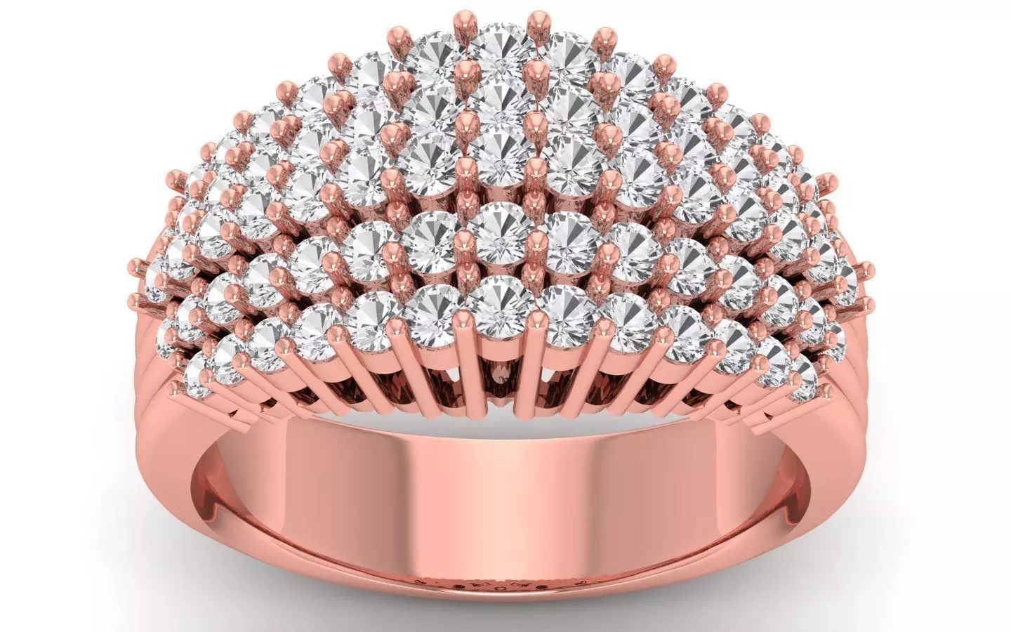  Wedding Solitaire Women Band Ring 3D print model_0