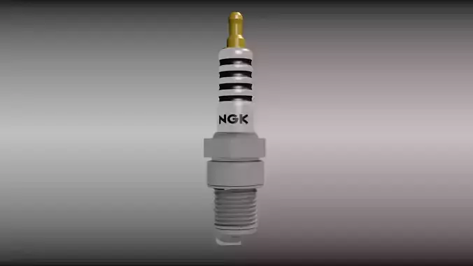 Spark plug 3D model