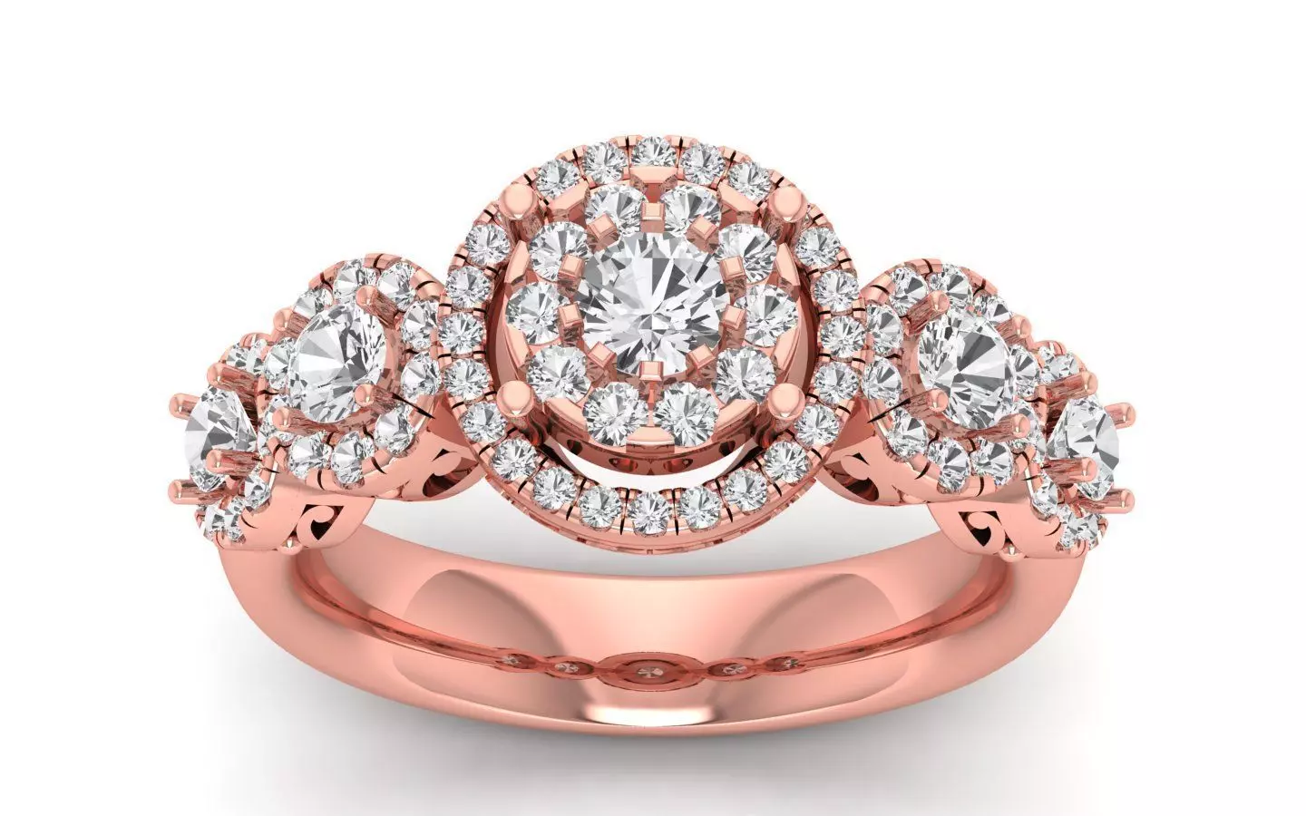  Wedding Solitaire  Ring 3D print model_0