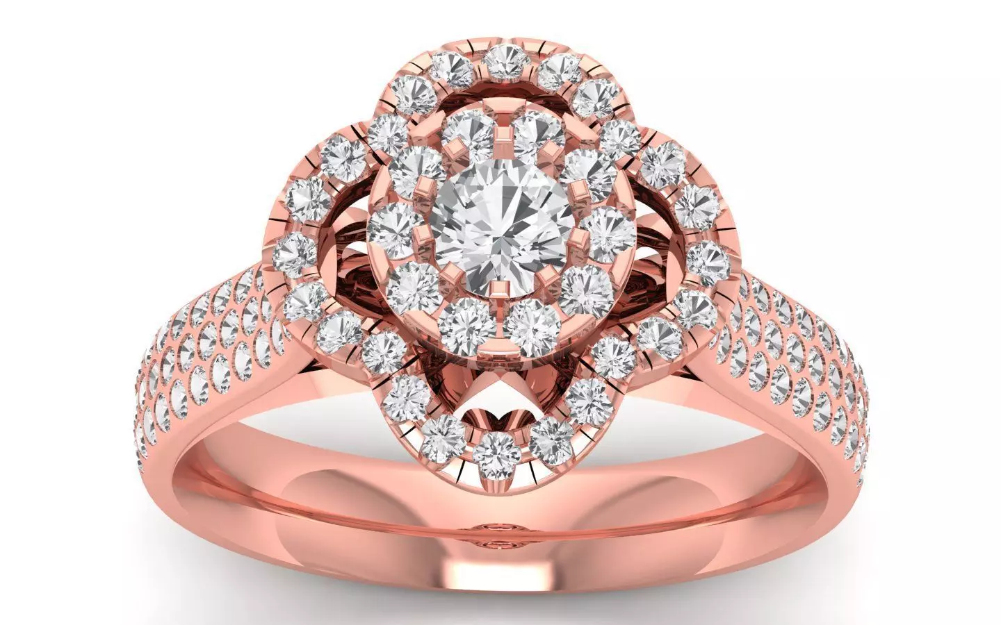  Wedding Solitaire  Ring 3D print model_0