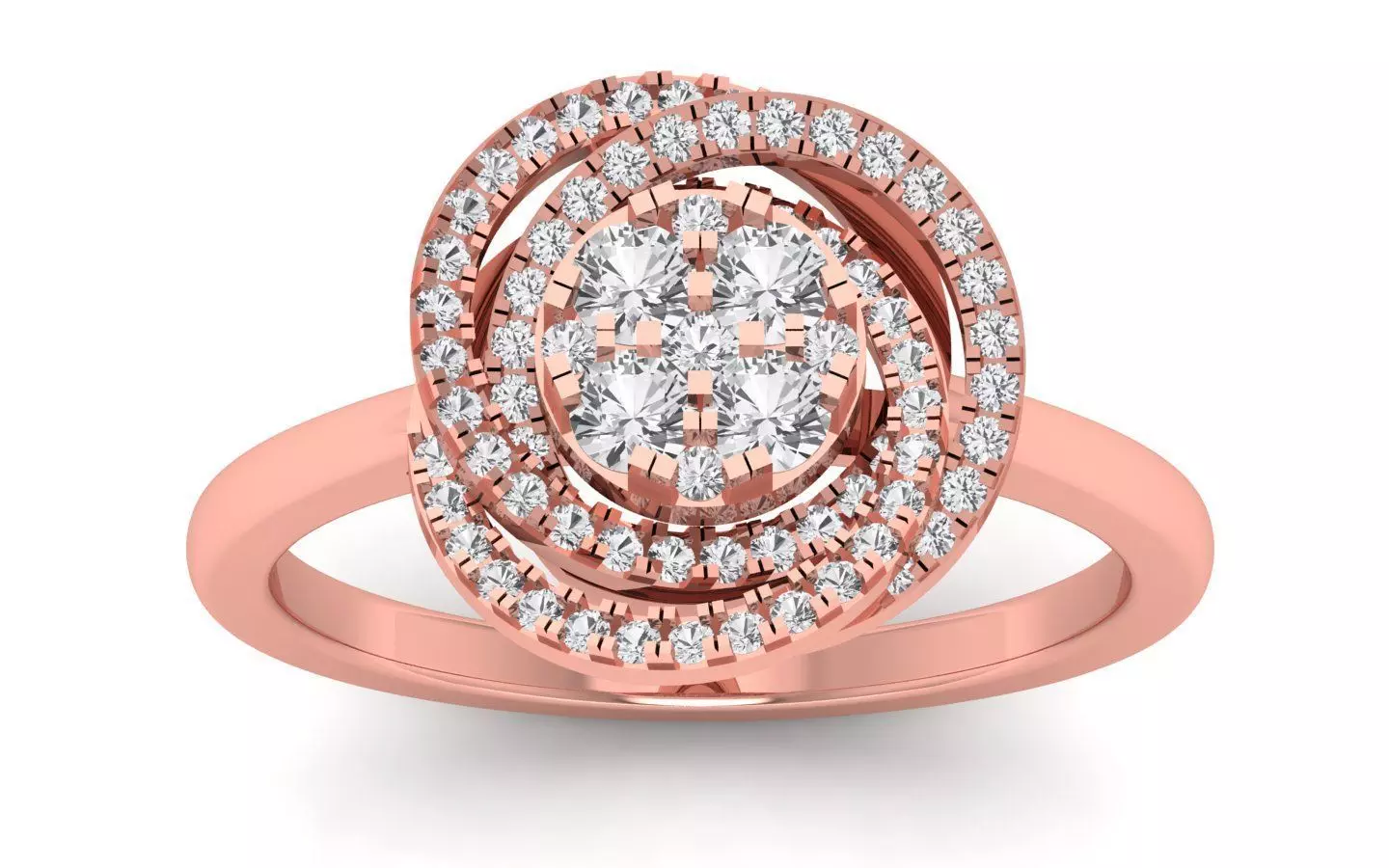  Engagement  Solitaire  Ring 3D print model_0