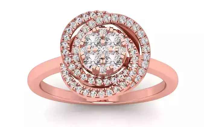  Engagement  Solitaire  Ring 3D print model