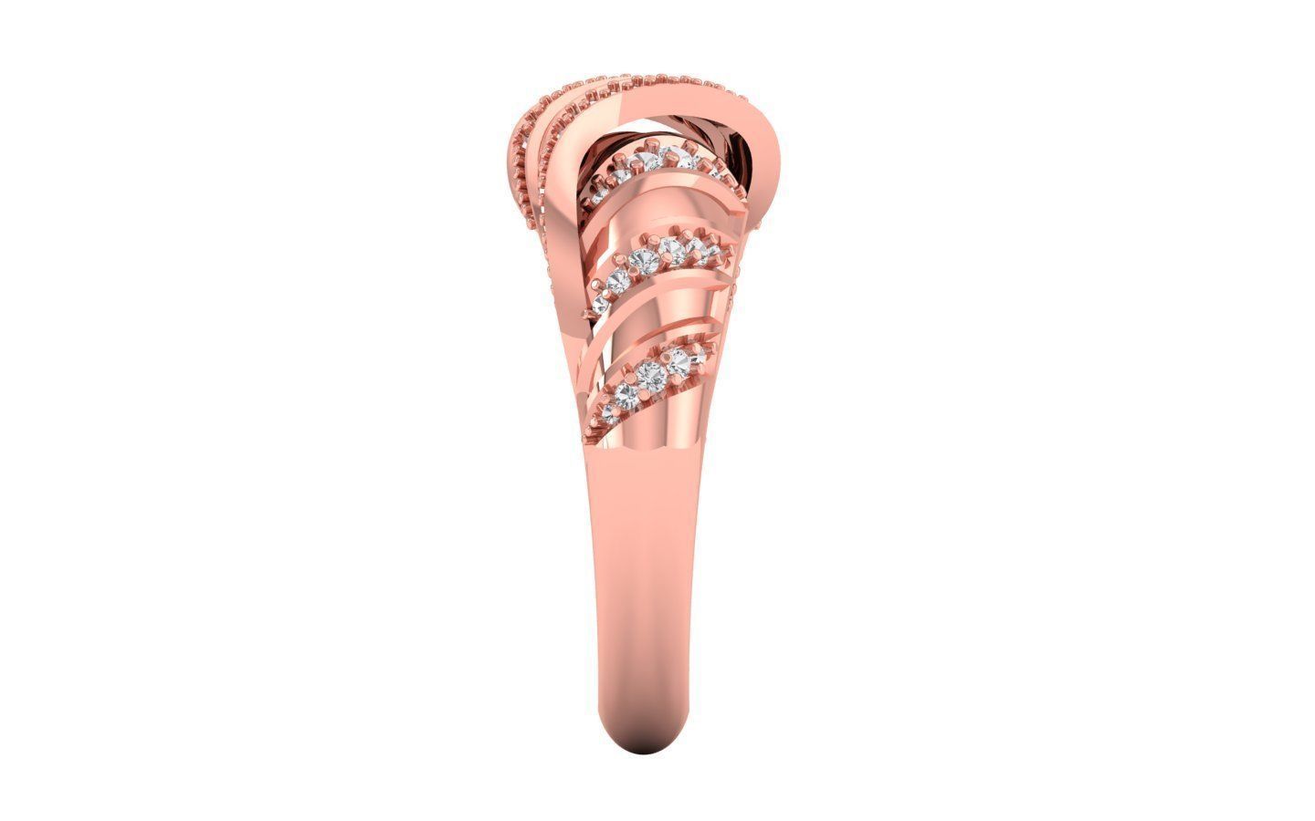  Wedding Solitaire  Ring 3D print model_2