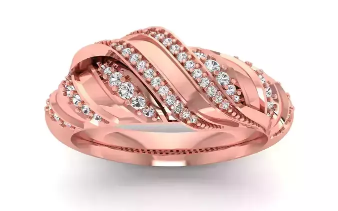  Wedding Solitaire  Ring 3D print model