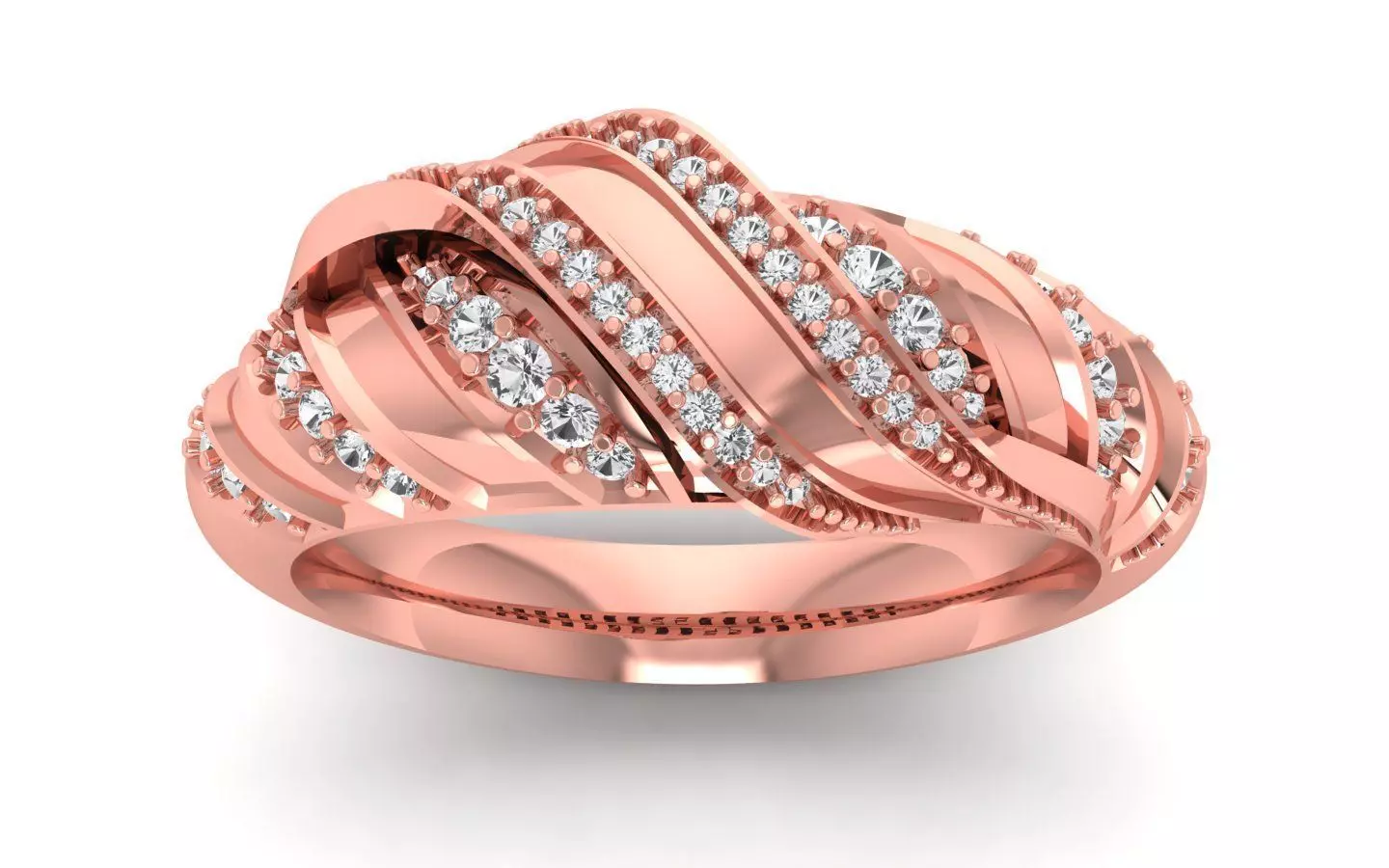  Wedding Solitaire  Ring 3D print model_0