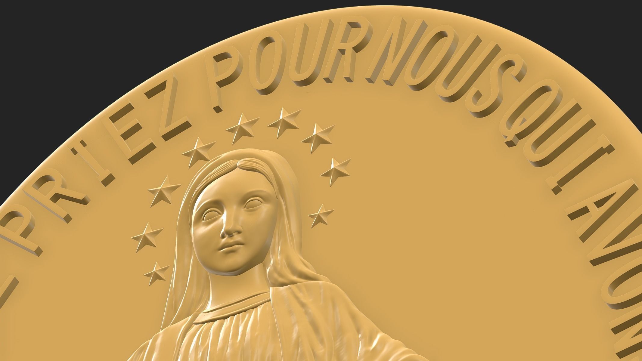 Virgen Milagrosa Miraculous 3D print model_10