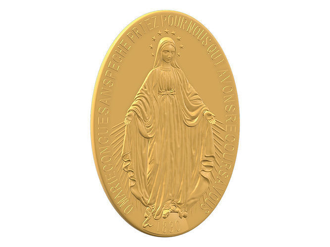 Virgen Milagrosa Miraculous 3D print model