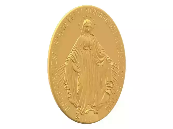 Virgen Milagrosa Miraculous 3D print model