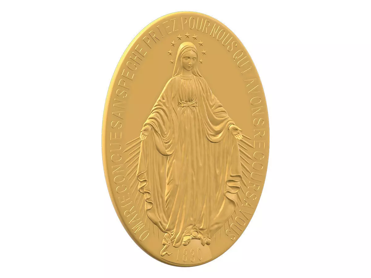 Virgen Milagrosa Miraculous 3D print model_0